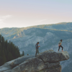 Hiking on the mountain