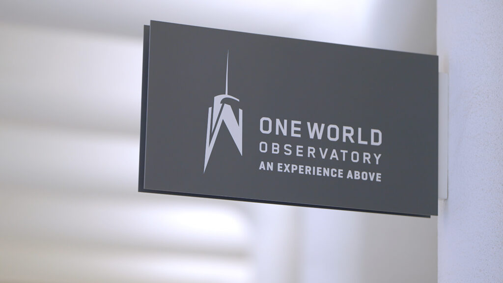 one world observatory sign